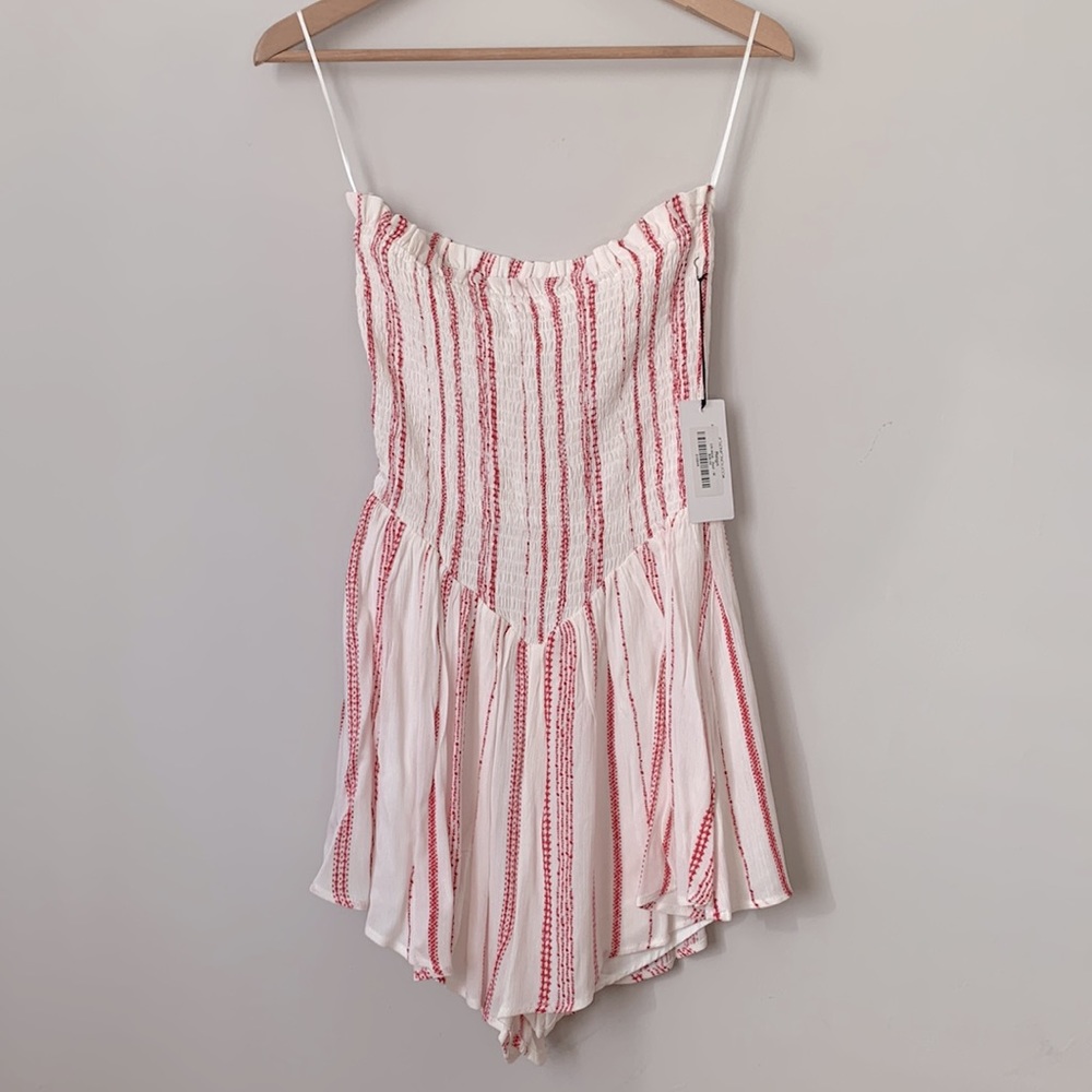 NWT | COTTON CANDY LA • boutique | red & white romper